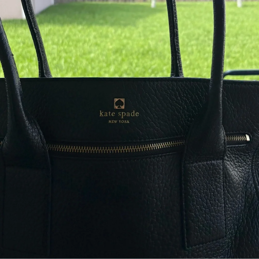 Kate Spade Black Leather Shoulder Bag - Picture 2 of 10
